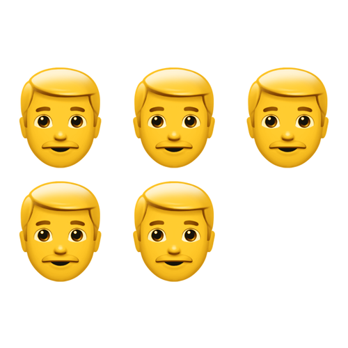 👨👨👨👨👨 Emoji Domain iOS rendering